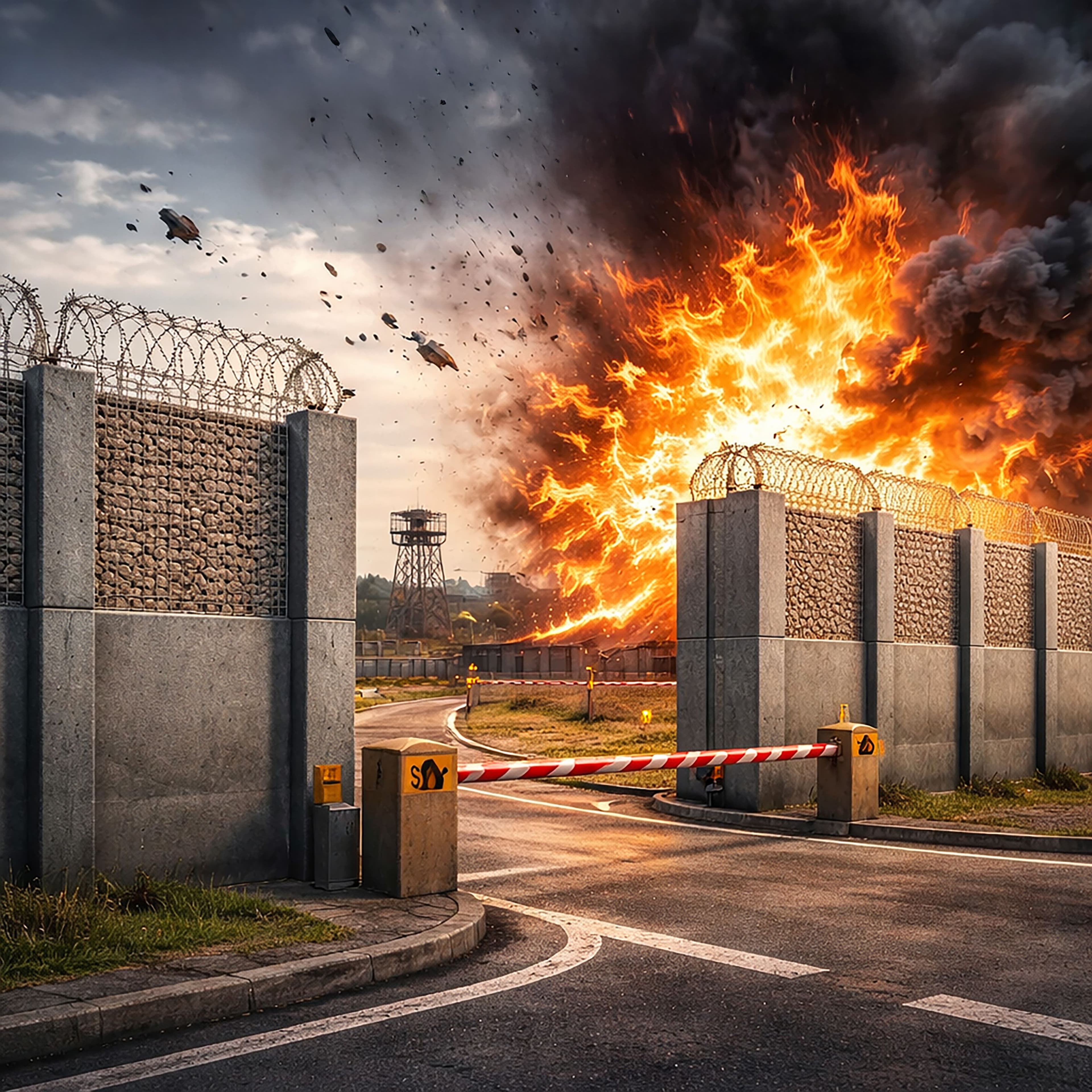 Perimeter Blast-Resistant Barriers